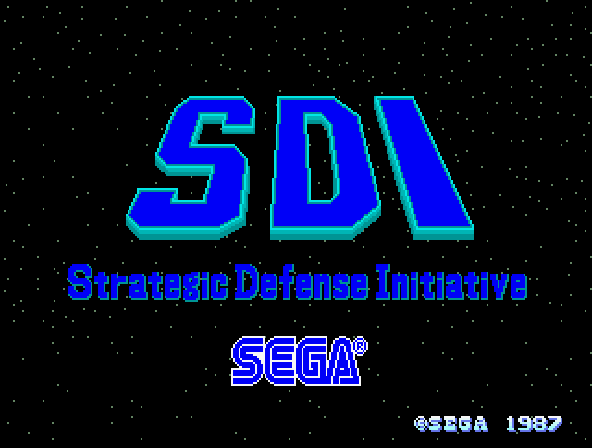 SDI - Strategic Defense Initiative (System 16B, FD1089A 317-0028) Title Screen